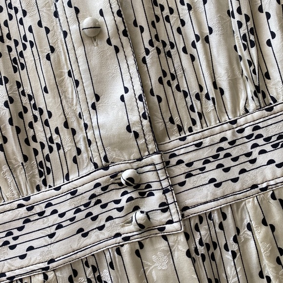 Sandro ecru button down silky dress, NWT, size 36 - Picture 7 of 8